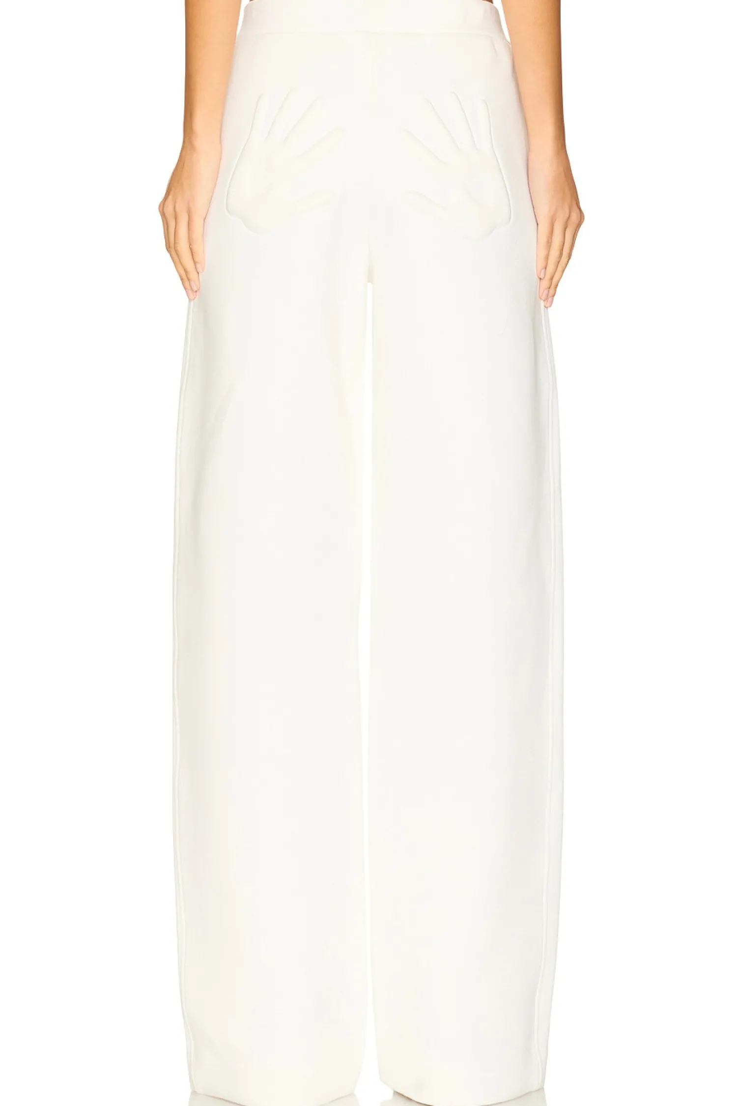 Women AREA Pants|Loungewear>Embossed Handprint Sweatpant