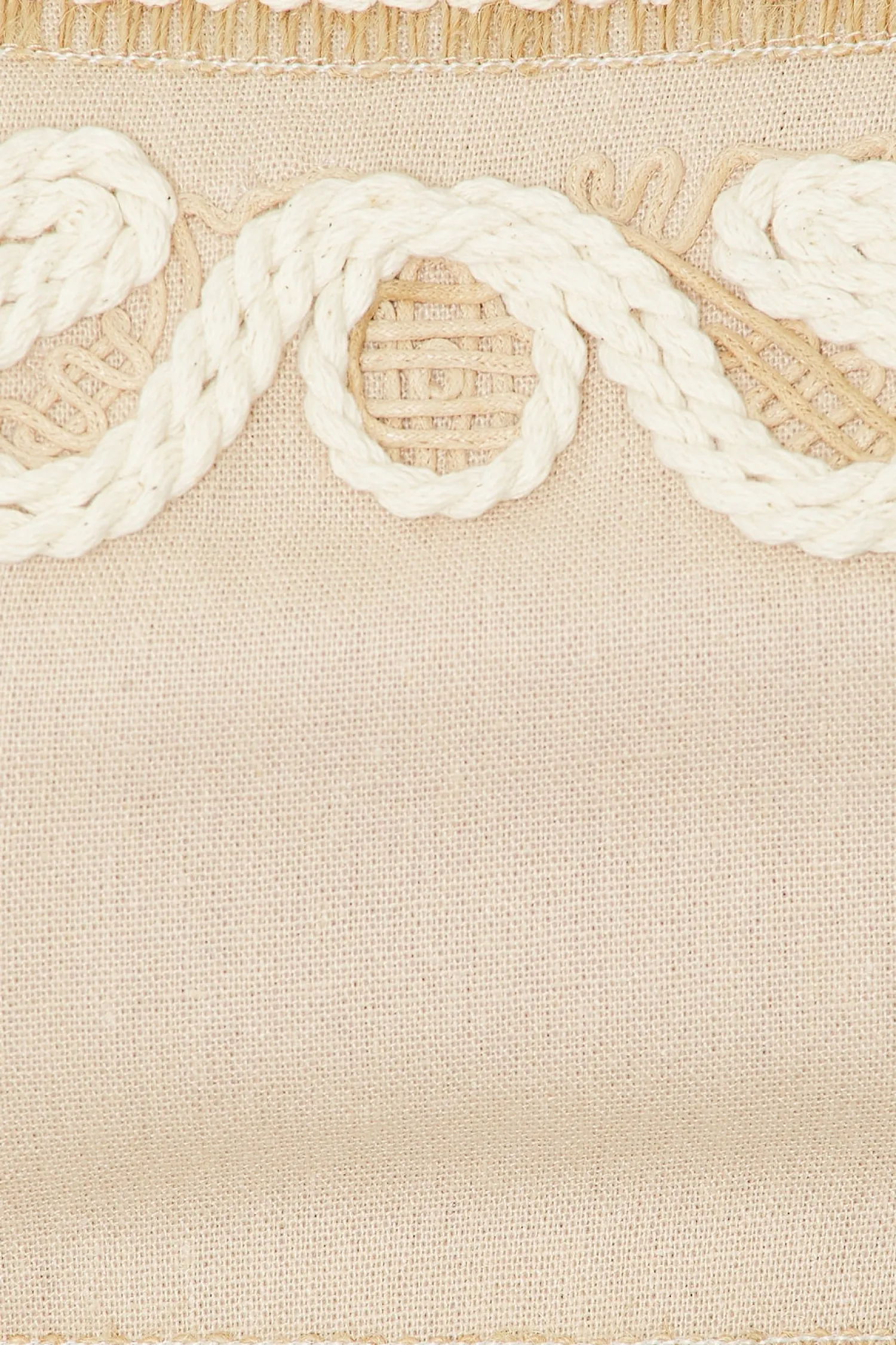 Women PatBO Matching Sets>Embroidered Linen Top