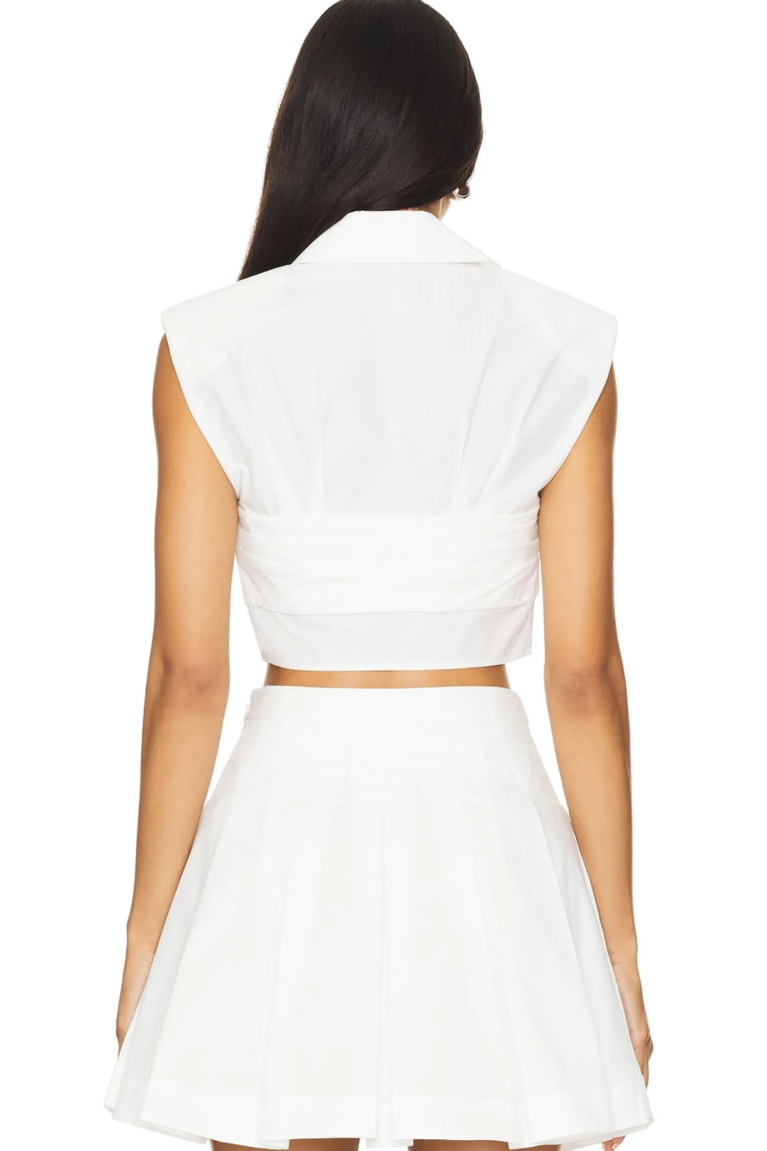 Women SIMKHAI Matching Sets>Emie Cropped Box Sleeve Top