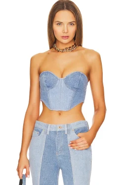 Women retrofete Matching Sets>Enzo Denim Top