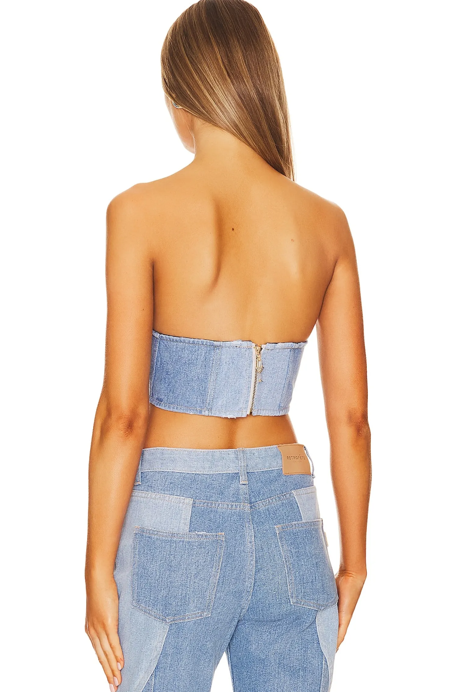 Women retrofete Matching Sets>Enzo Denim Top