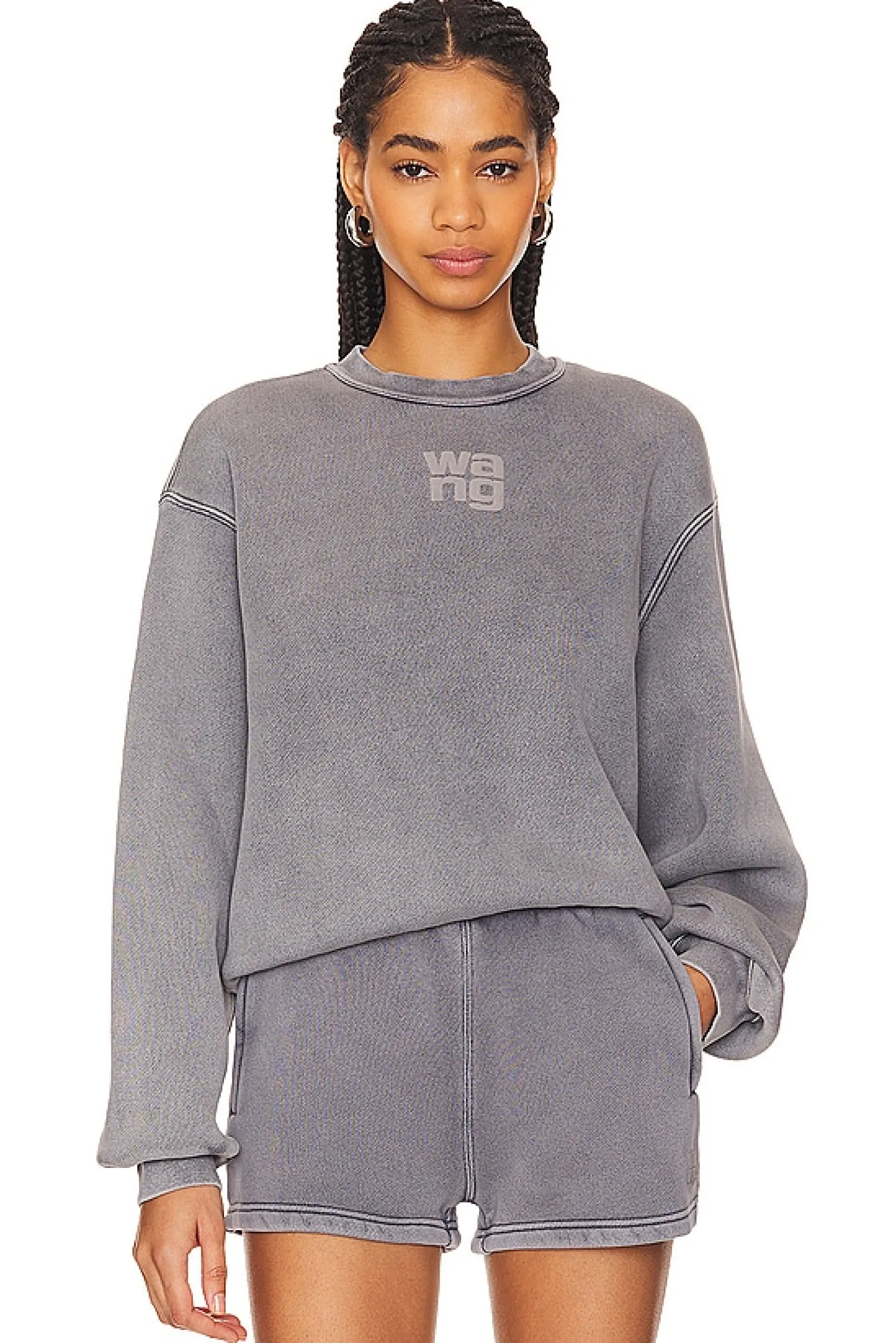 Women Alexander Wang Loungewear>Essential Crew Sweatshirt
