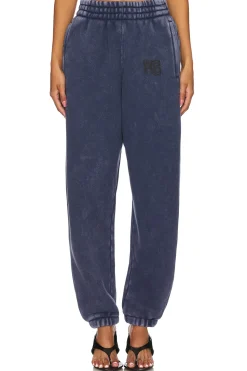 Women Alexander Wang Pants|Matching Sets>Essential Terry Classic Sweatpant Puff Paint Logo