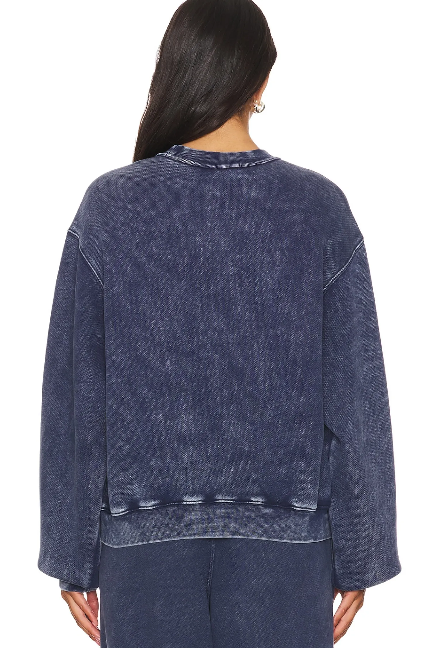 Women Alexander Wang Loungewear>Essential Terry Crew Sweatshirt W/ Puff Paint Logo