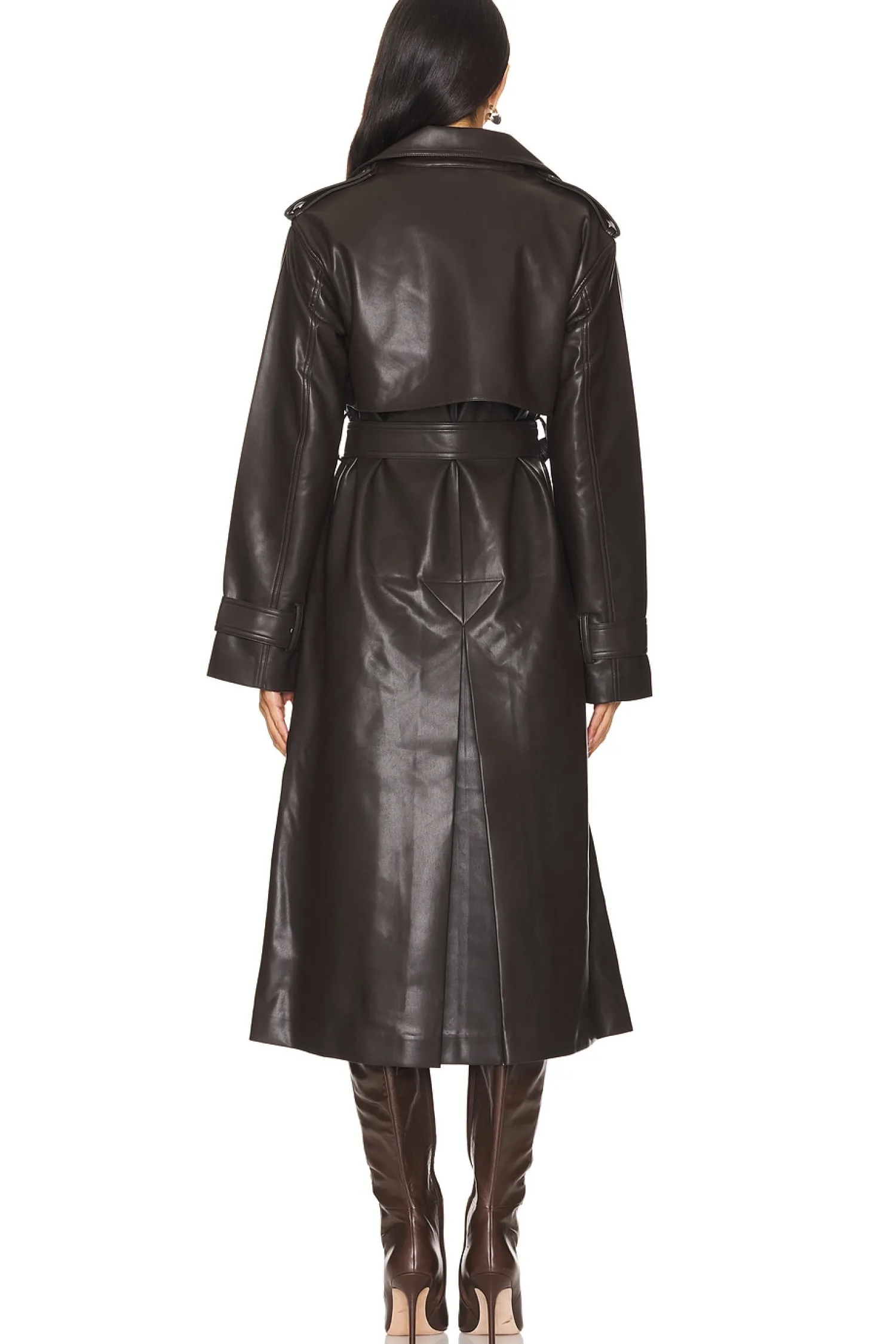 Women SER.O.YA Jackets & Coats>Estelle Vegan Leather Trench Coat