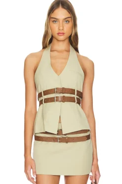 Women LIONESS Matching Sets>Ethereal Buckle Top