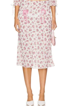 Women For Love & Lemons Matching Sets>Etienne Midi Skirt