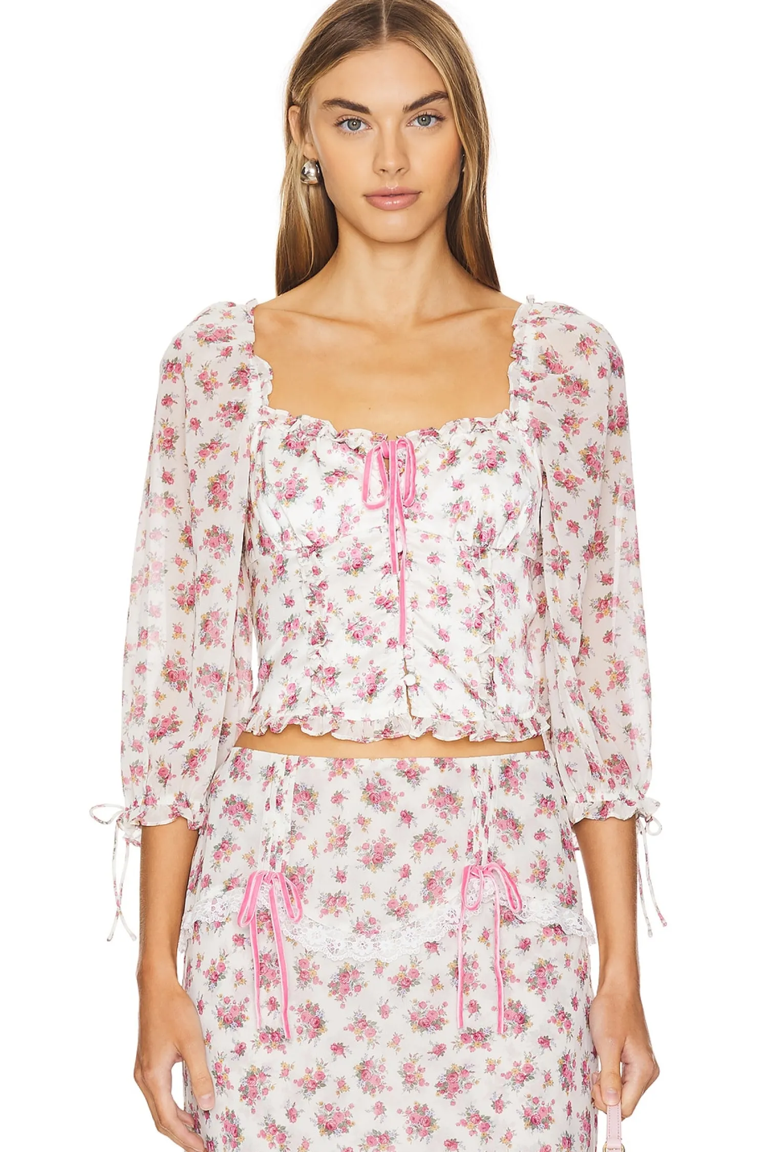 Women For Love & Lemons Matching Sets>Etienne Top