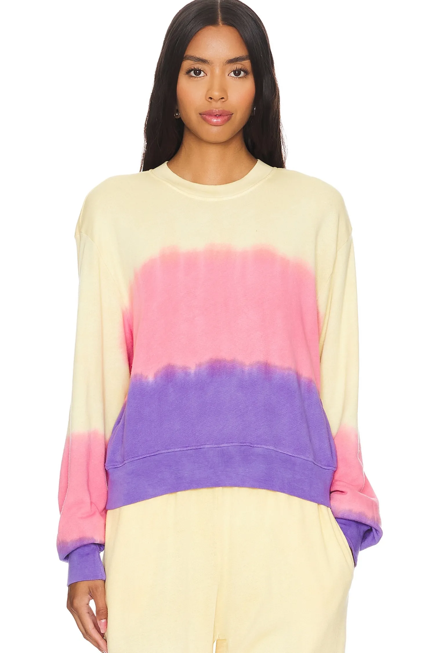 Women Michael Lauren Matching Sets>Exon Drop Shoulder Crew Neck Pullover