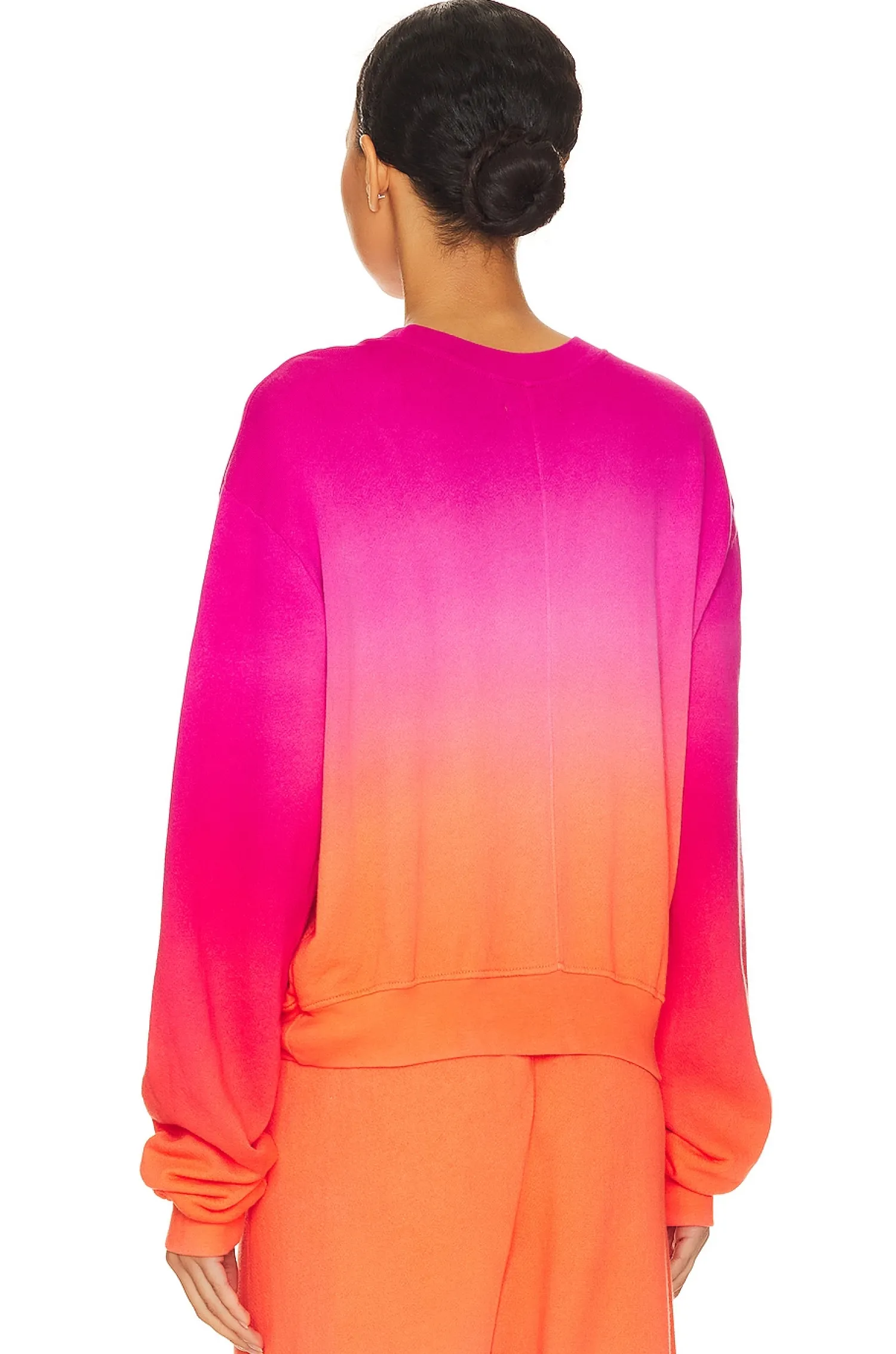 Women Michael Lauren Loungewear>Exon Drop Shoulder Crop Pullover Sweatshirt