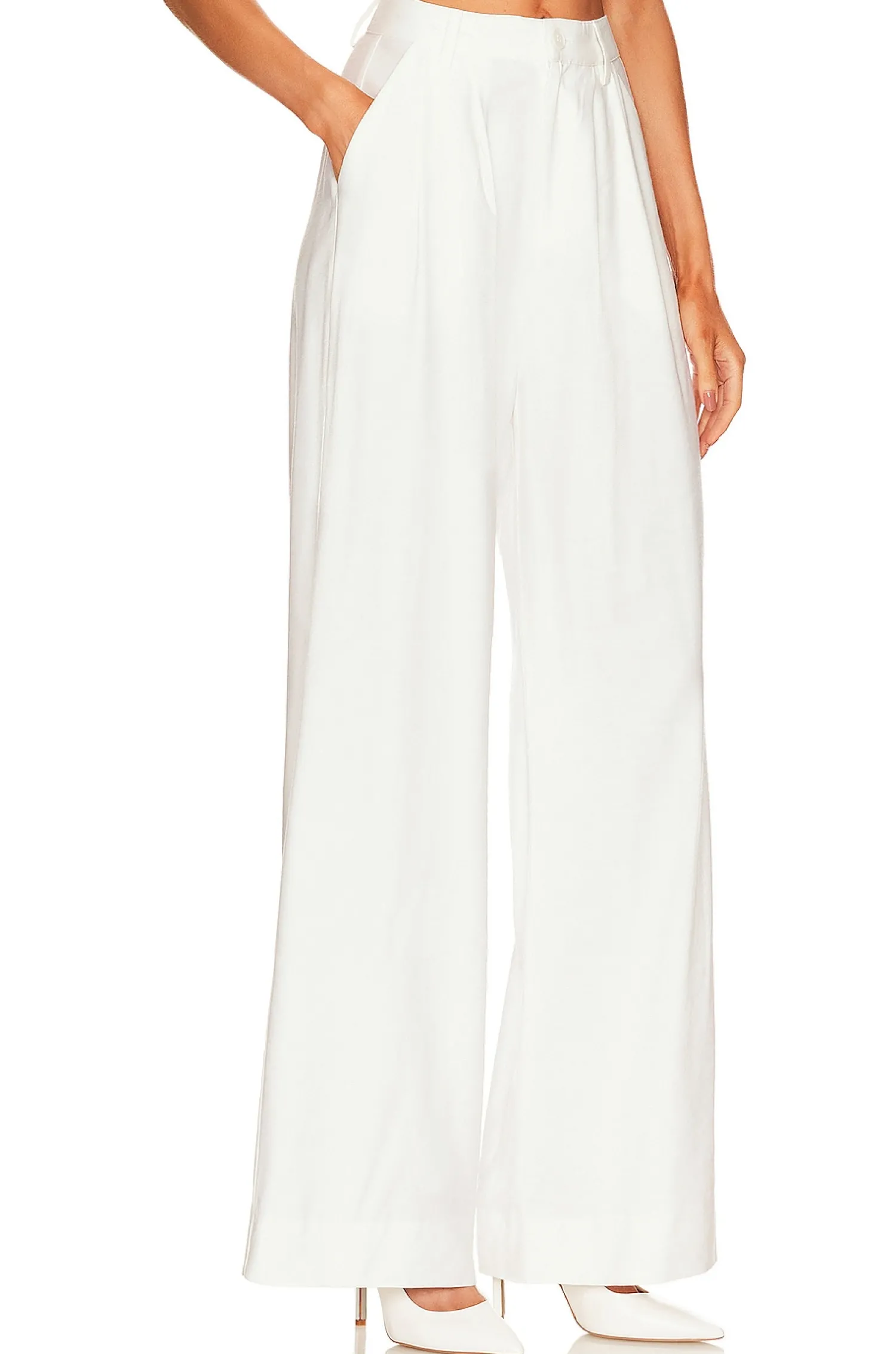 Women NONchalant Label Pants>Fabi Wide Leg Pant
