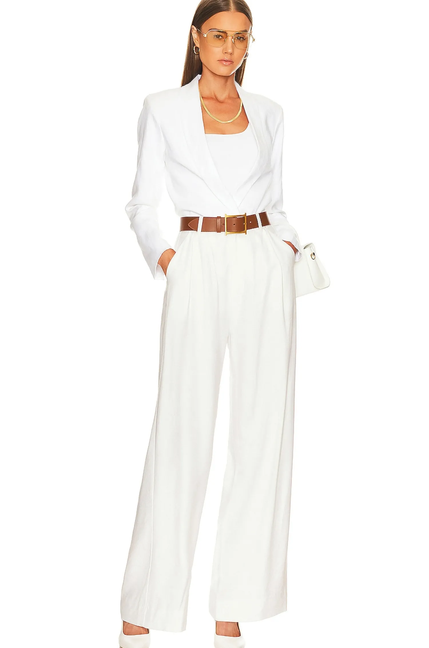 Women NONchalant Label Pants>Fabi Wide Leg Pant