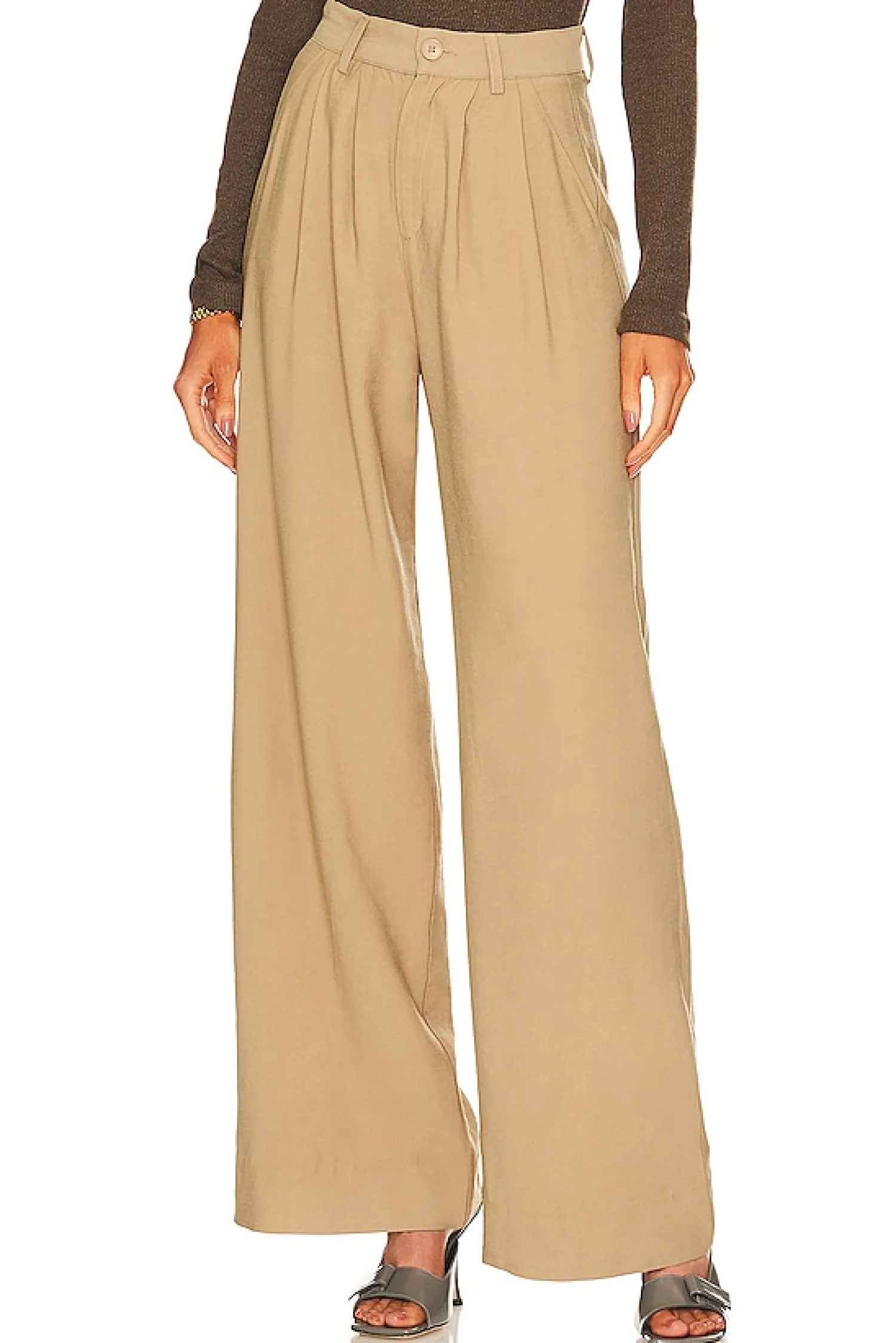 Women NONchalant Label Pants>Fabi Wide Leg Pant