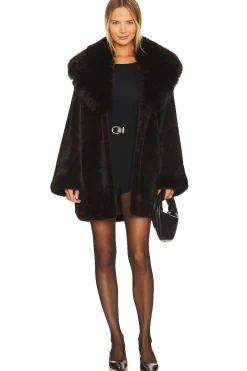 Women Adrienne Landau Jackets & Coats>Faux Fox & Mink Coat