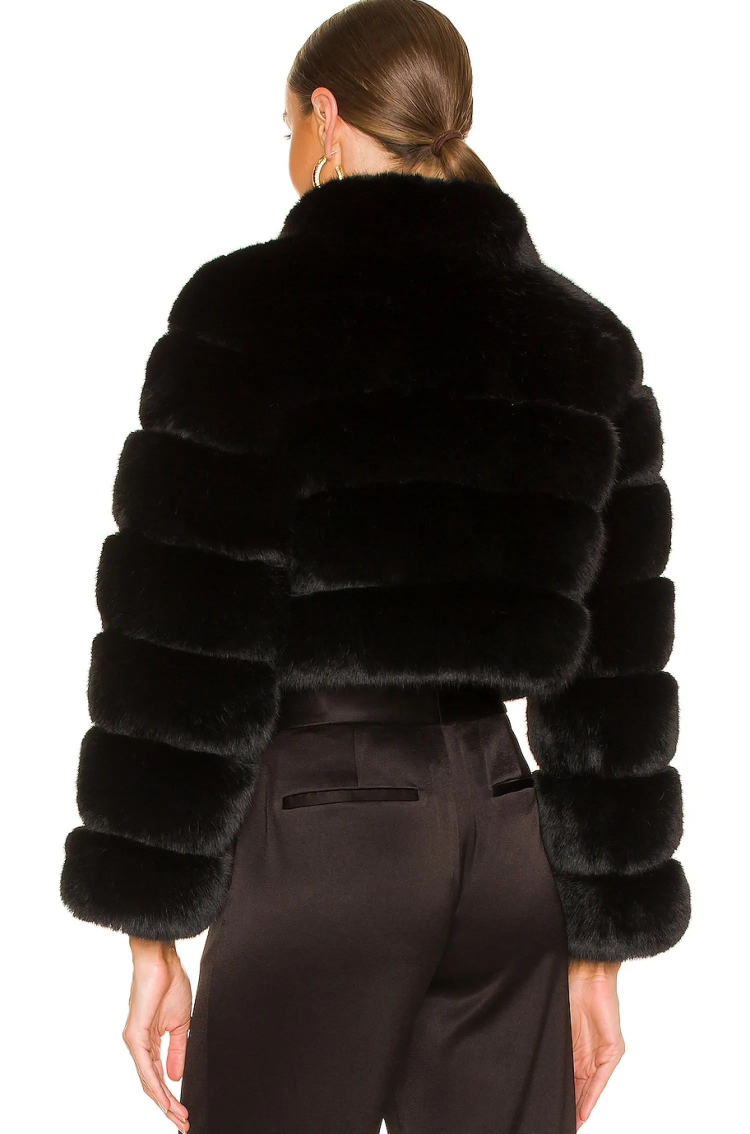 Women Adrienne Landau Jackets & Coats>Faux Fox Fur Jacket
