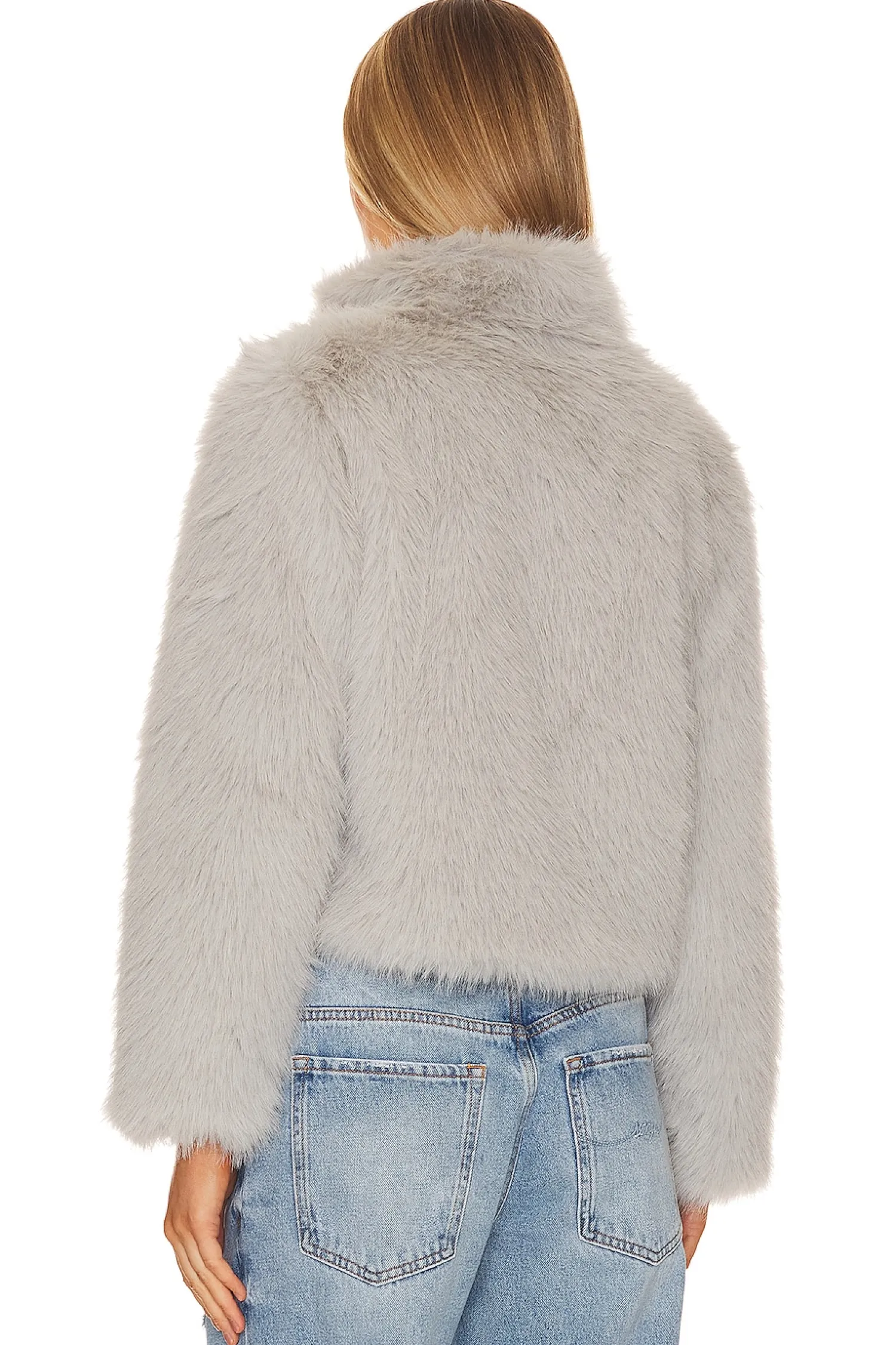 Women Adrienne Landau Jackets & Coats>Faux Fox Fur Jacket