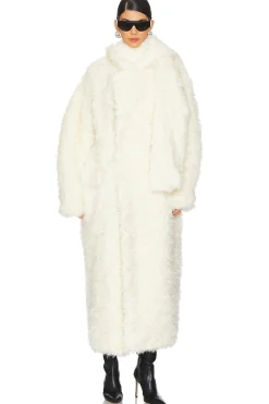 Women MSGM Jackets & Coats>Faux Fur Coat