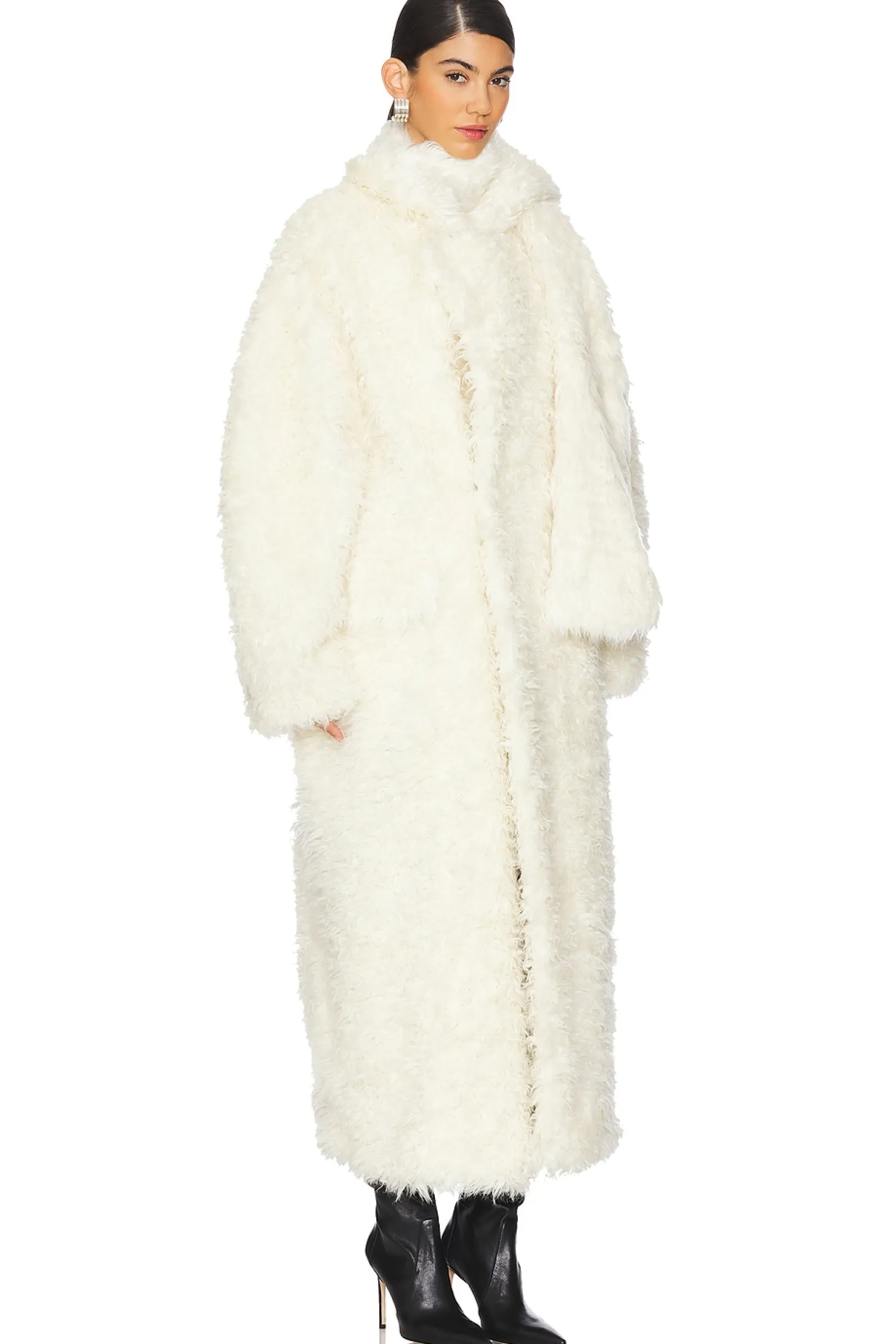 Women MSGM Jackets & Coats>Faux Fur Coat
