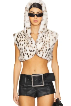Women 1XBLUE Jackets & Coats>Faux Fur Gillet