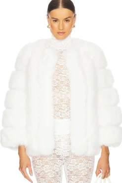 Women ET OCHS Jackets & Coats>Faux Fur Jacket