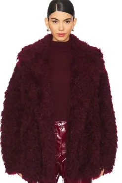 Women MSGM Jackets & Coats>Faux Fur Jacket