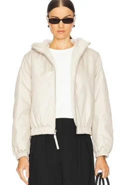 Women Vince Jackets & Coats>Faux Fur Lined Bomber Jacket