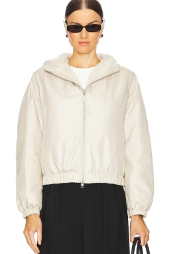 Women Vince Jackets & Coats>Faux Fur Lined Bomber Jacket
