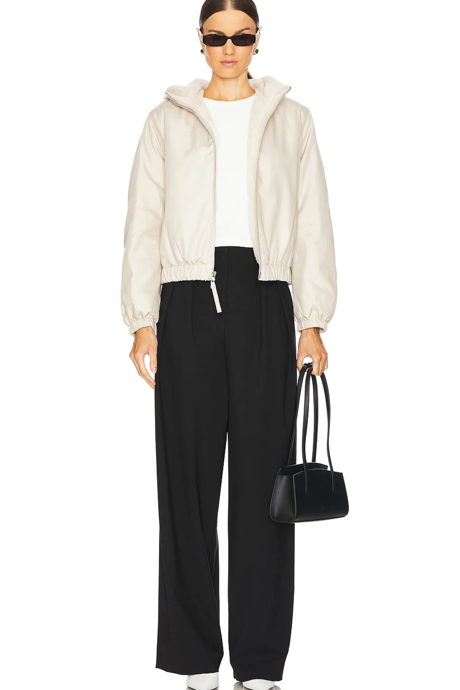 Women Vince Jackets & Coats>Faux Fur Lined Bomber Jacket