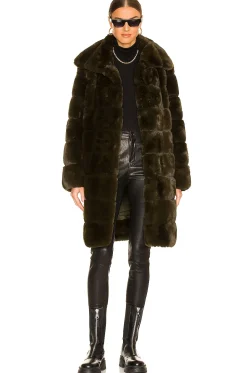 Women Adrienne Landau Jackets & Coats>Faux Fur Long Coat