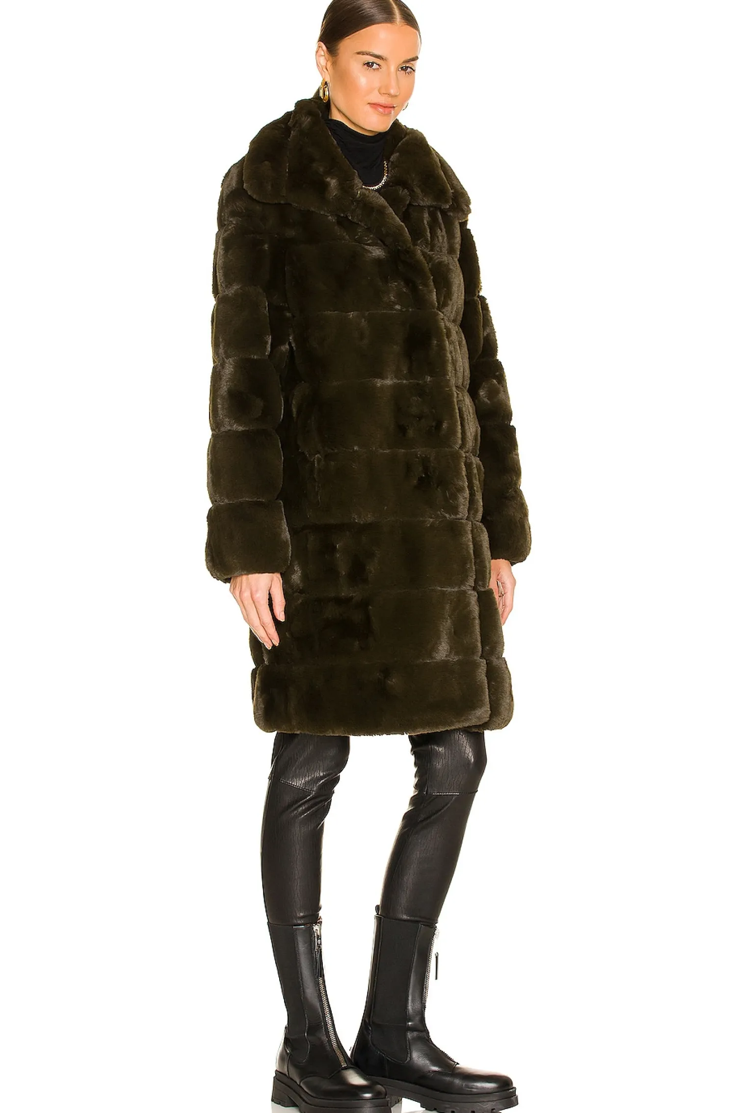 Women Adrienne Landau Jackets & Coats>Faux Fur Long Coat