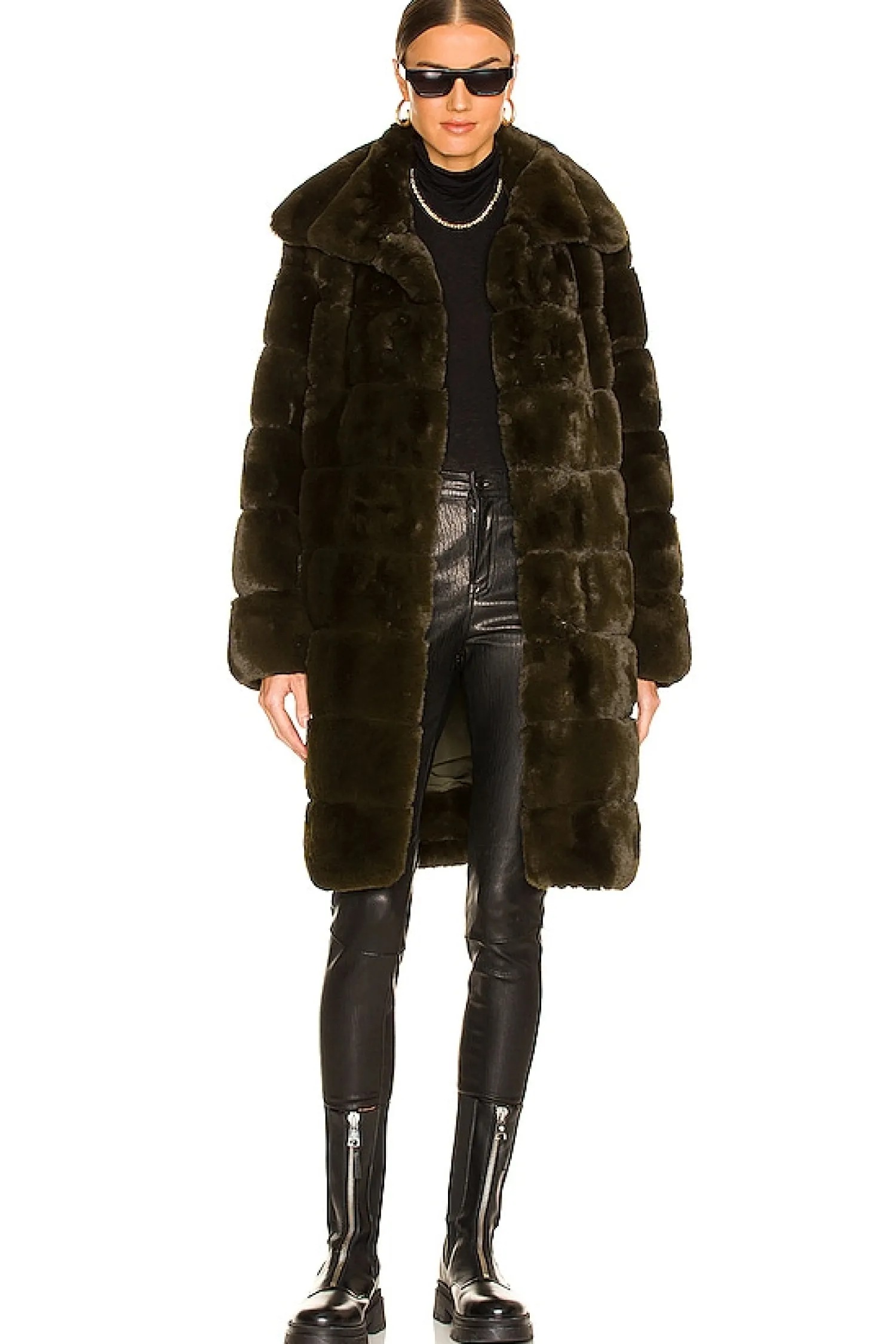 Women Adrienne Landau Jackets & Coats>Faux Fur Long Coat