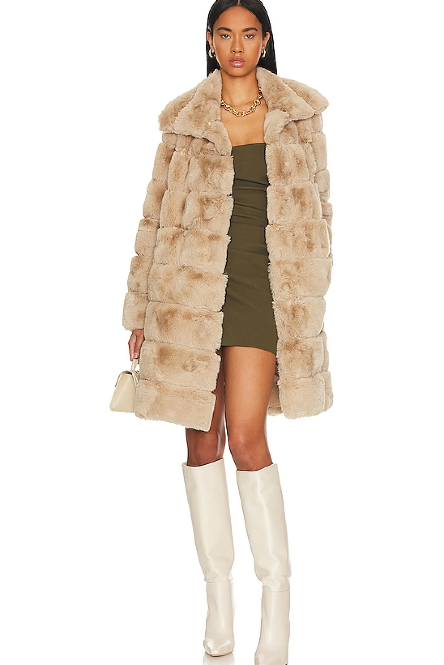 Women Adrienne Landau Jackets & Coats>Faux Fur Long Coat