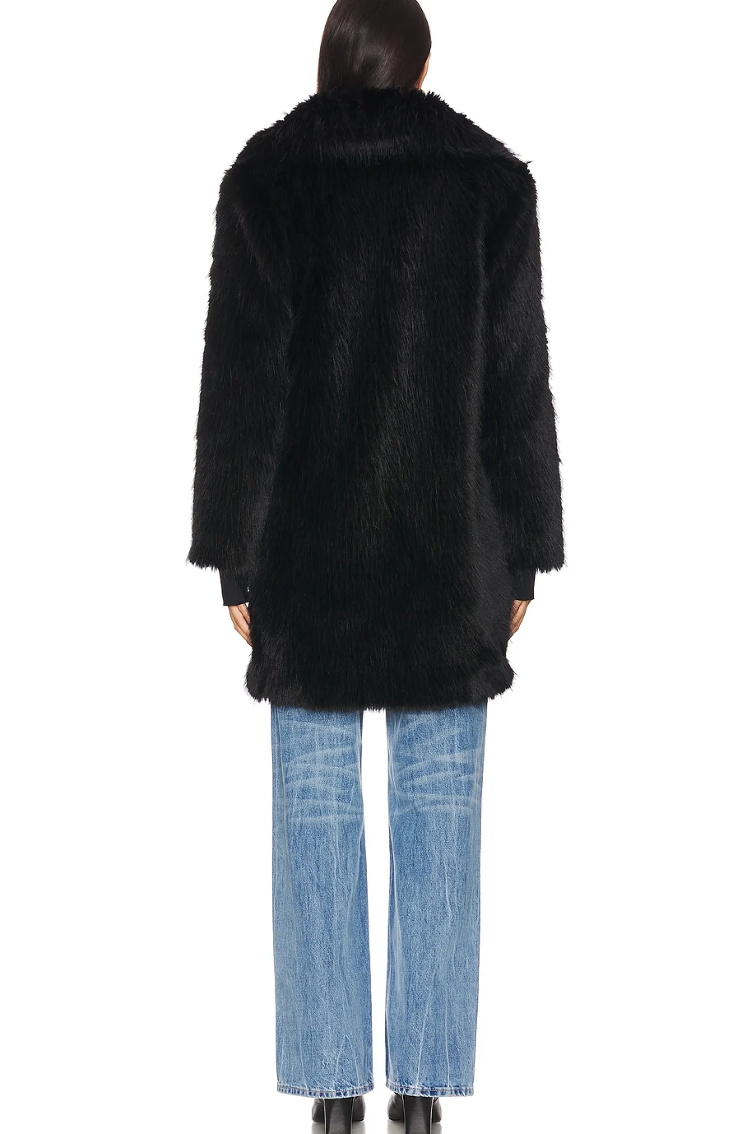 Women SAM. Jackets & Coats>Faux Fur Mid Coat 34"