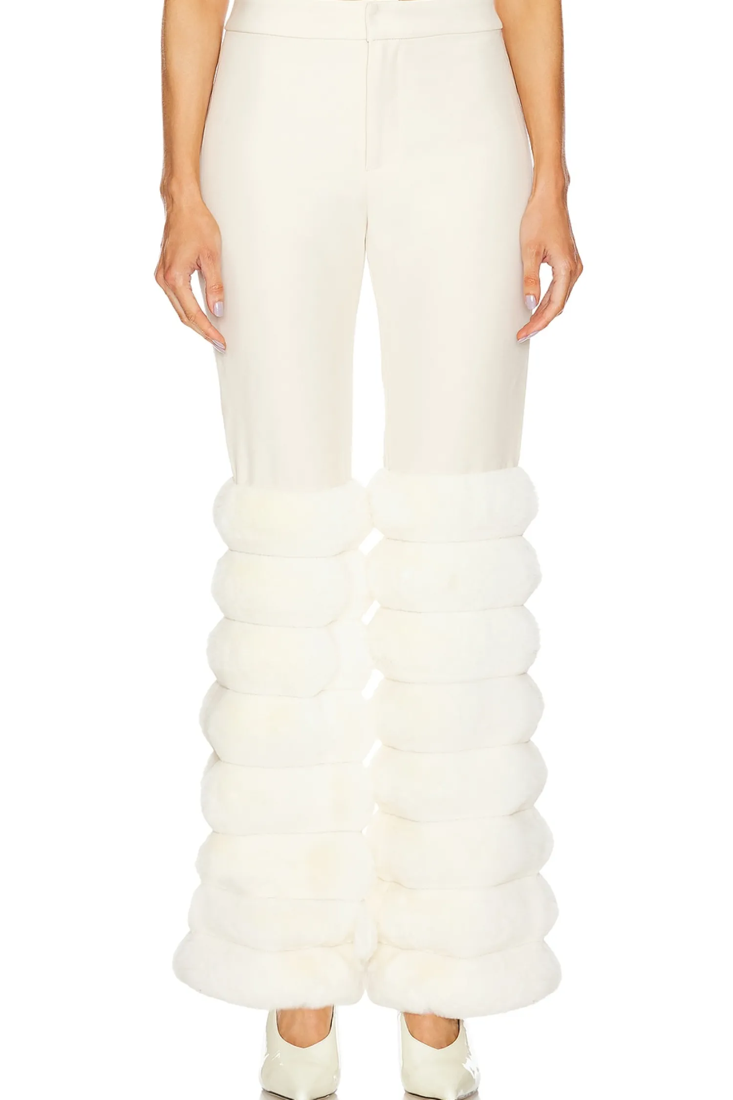 Women Kim Shui Pants>Faux Fur Pants