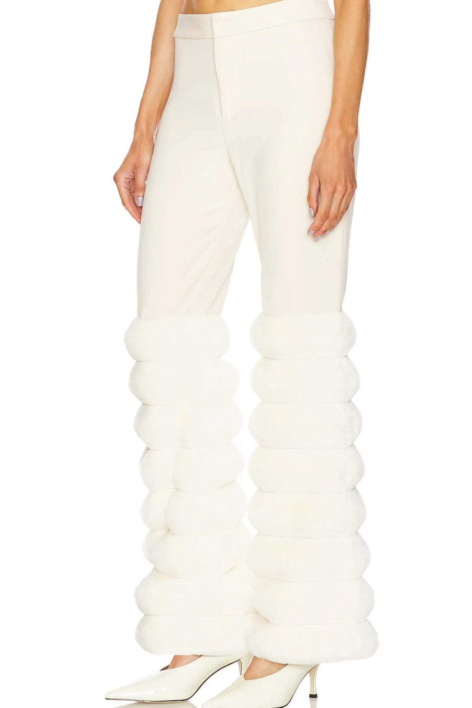 Women Kim Shui Pants>Faux Fur Pants