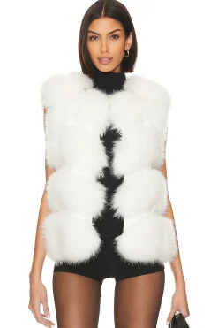 Women Adrienne Landau Jackets & Coats>Faux Fur Vest