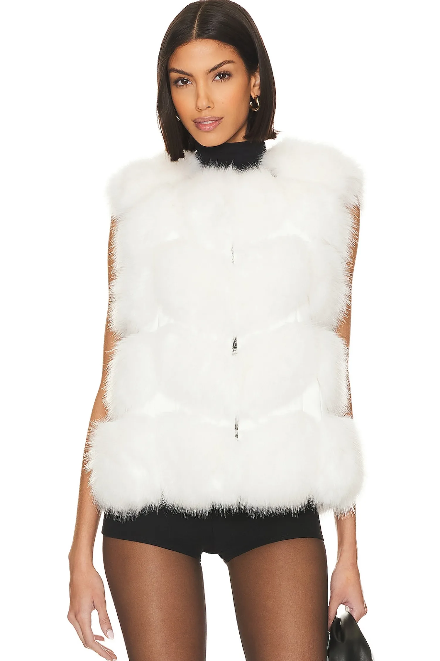 Women Adrienne Landau Jackets & Coats>Faux Fur Vest