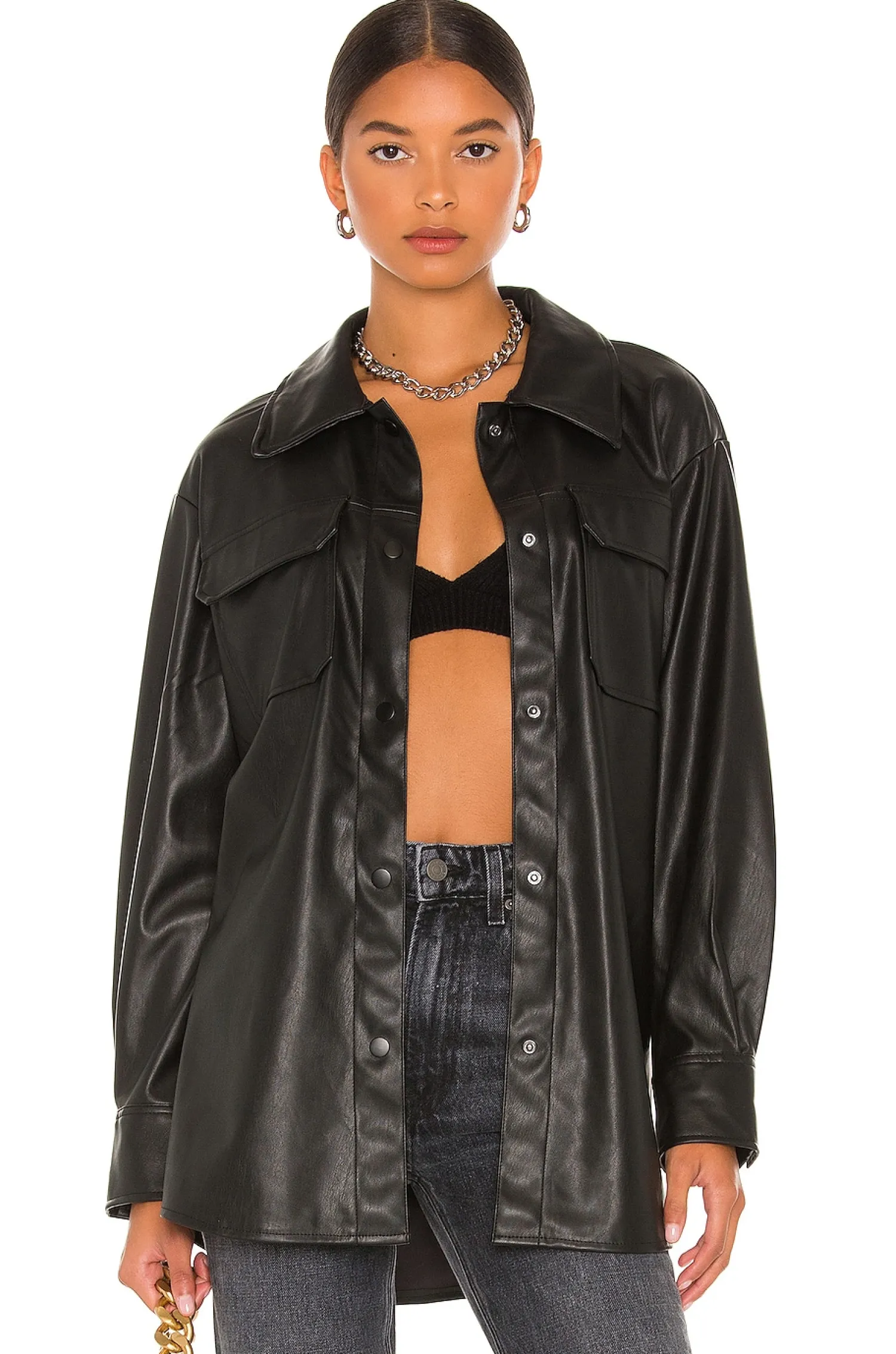 Women Steve Madden Jackets & Coats>Faux Good Measure Shacket