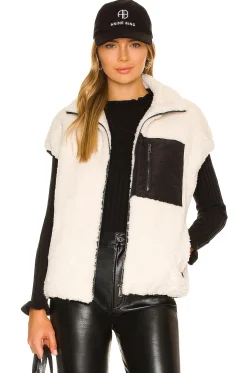 Women Adrienne Landau Jackets & Coats>Faux Lamb Vest