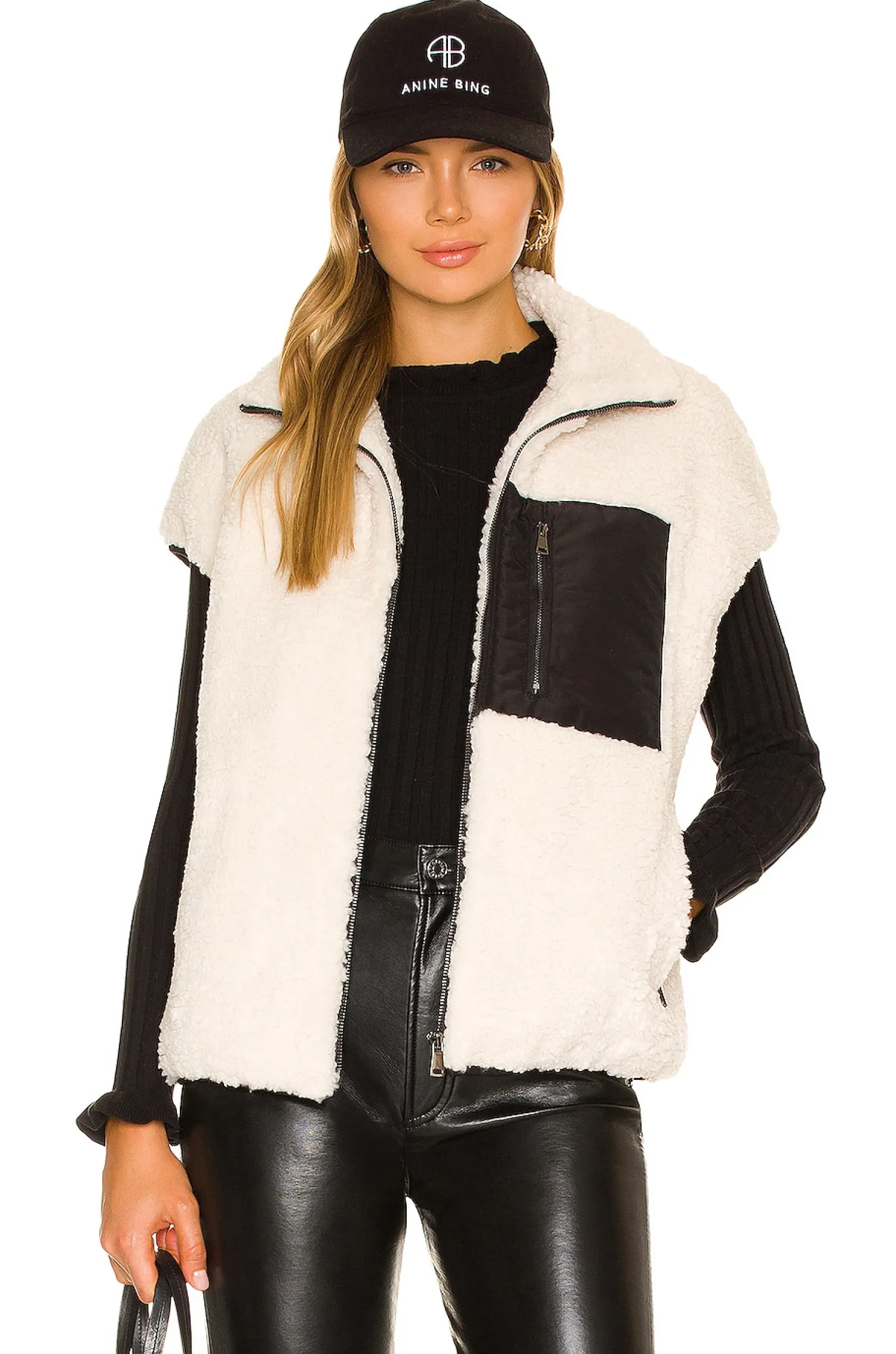 Women Adrienne Landau Jackets & Coats>Faux Lamb Vest