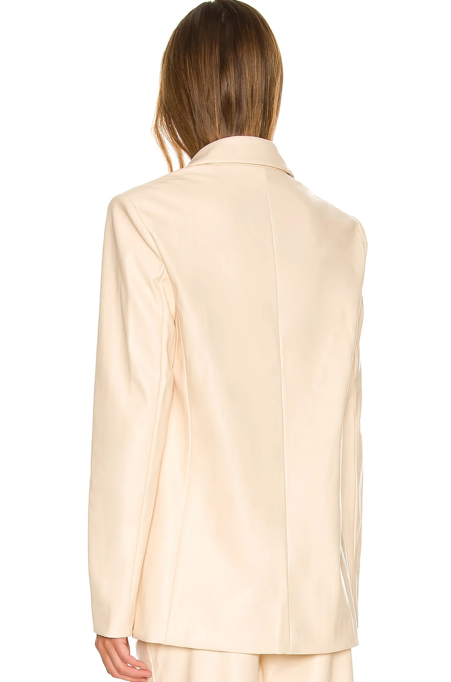Women WeWoreWhat Jackets & Coats>Faux Leather Blazer
