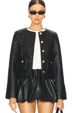 Women Cinq a Sept Jackets & Coats>Faux Leather Brooke Jacket