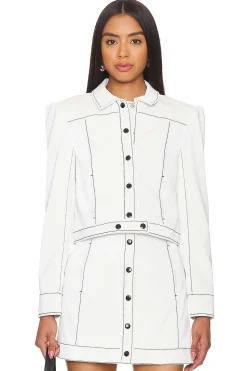 Women Cinq a Sept Jackets & Coats>Faux Leather Ciara Jacket