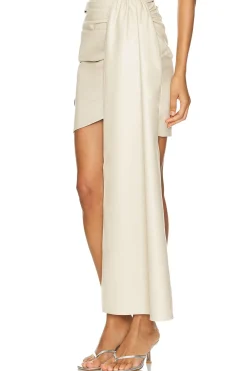 Women Lapointe Matching Sets>Faux Leather Drape Mini Skirt