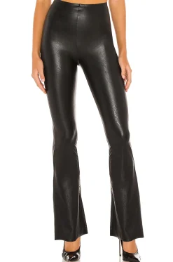 Women Commando Pants>Faux Leather Flared Pant
