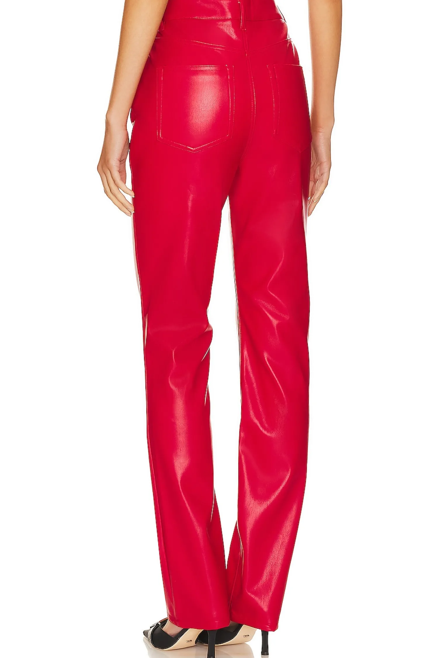 Women AFRM Pants>Faux Leather Heston Straight Leg Pants