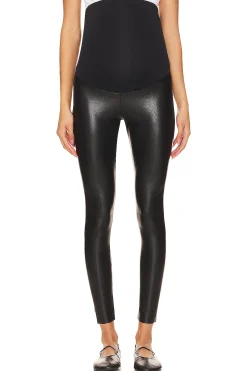 Women Commando Pants>Faux Leather Maternity Legging
