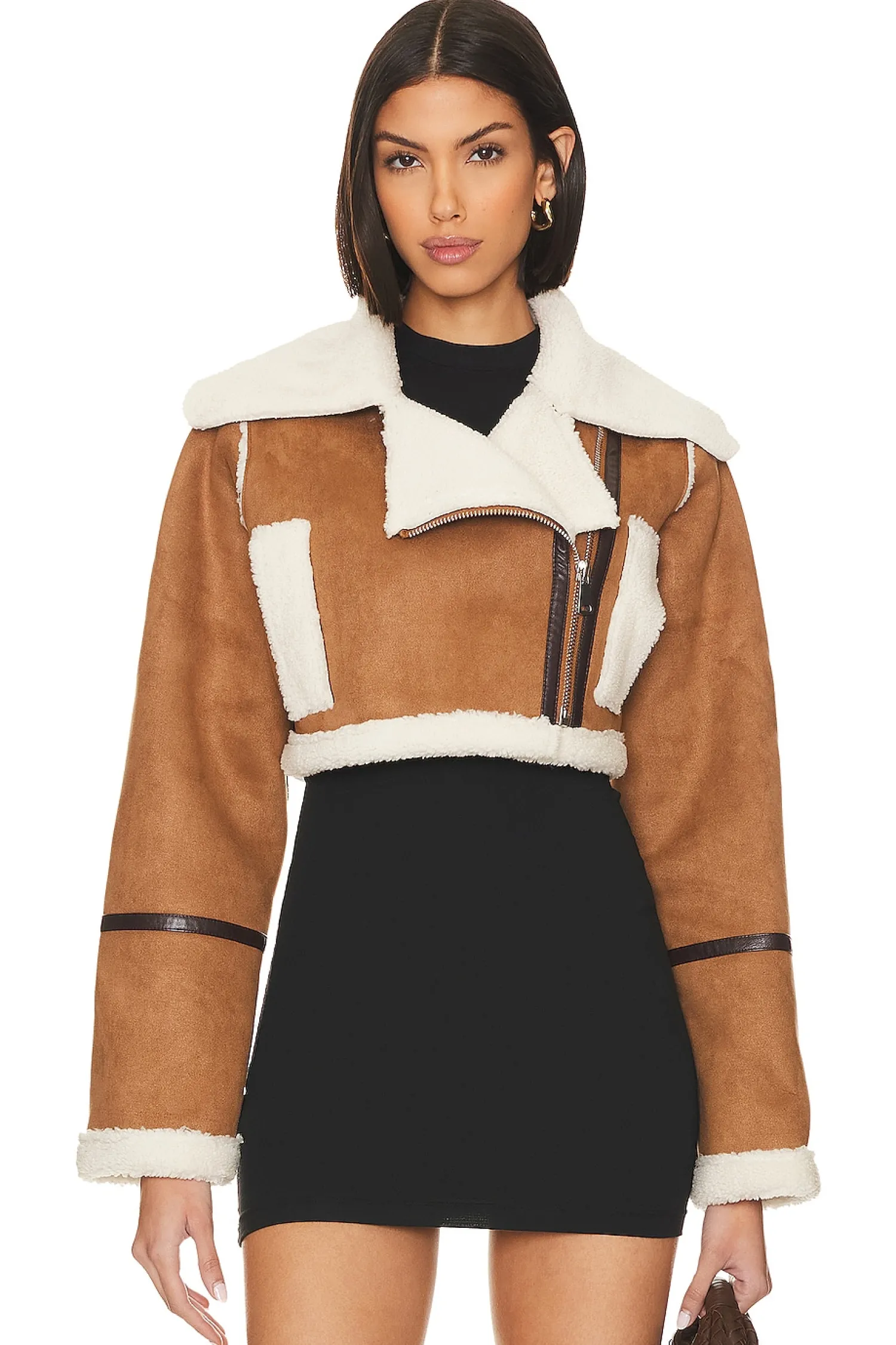 Women Adrienne Landau Jackets & Coats>Faux Shearling Jacket