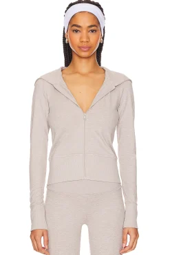 Women WeWoreWhat Loungewear>Fitted Zip Up Hoodie