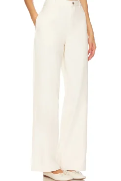 Women Denimist Pants>Flat Front Wide Leg Chino